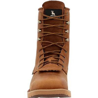 Rocky Men's Monocrepe 8" Square Toe Waterproof Western Boot -Cognac- RKW0436 - Overlook Boots