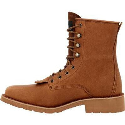 Rocky Men's Monocrepe 8" Square Toe Waterproof Western Boot -Cognac- RKW0436 - Overlook Boots