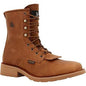 Rocky Men's Monocrepe 8" Square Toe Waterproof Western Boot -Cognac- RKW0436 7 / Medium / Brown - Overlook Boots