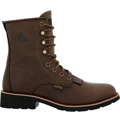 Rocky Men's Monocrepe 8" Steel Toe Waterproof Western Boot -Chocolate- RKW0437 - Overlook Boots