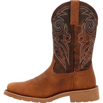 Rocky Men's Monocrepe 12" Square Toe Waterproof Western Boot -Brown- RKW0438 - Overlook Boots