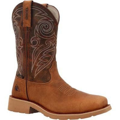 Rocky Men's Monocrepe 12" Square Toe Waterproof Western Boot -Brown- RKW0438 7 / Medium / Brown - Overlook Boots
