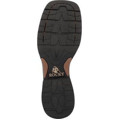 Rocky Men's Bronco 12" Composite Toe Waterproof Western WorkBoot- Tobacco- RKW0452 - Overlook Boots