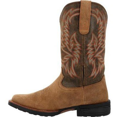 Rocky Men's Bronco 12" Composite Toe Waterproof Western WorkBoot- Tobacco- RKW0452 - Overlook Boots
