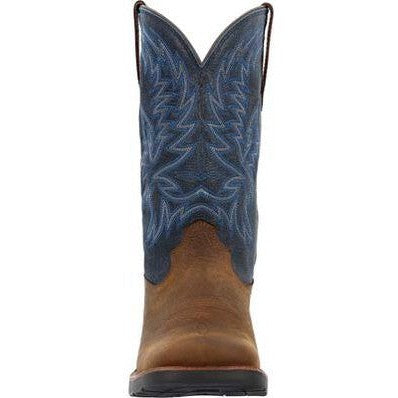 Rocky Men's Bronco 12" Soft Toe Waterproof Western Work Boot- Brown- RKW0453 - Overlook Boots