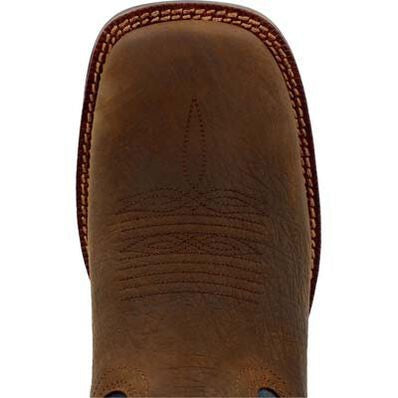 Rocky Men's Bronco 12" Soft Toe Waterproof Western Work Boot- Brown- RKW0453 - Overlook Boots