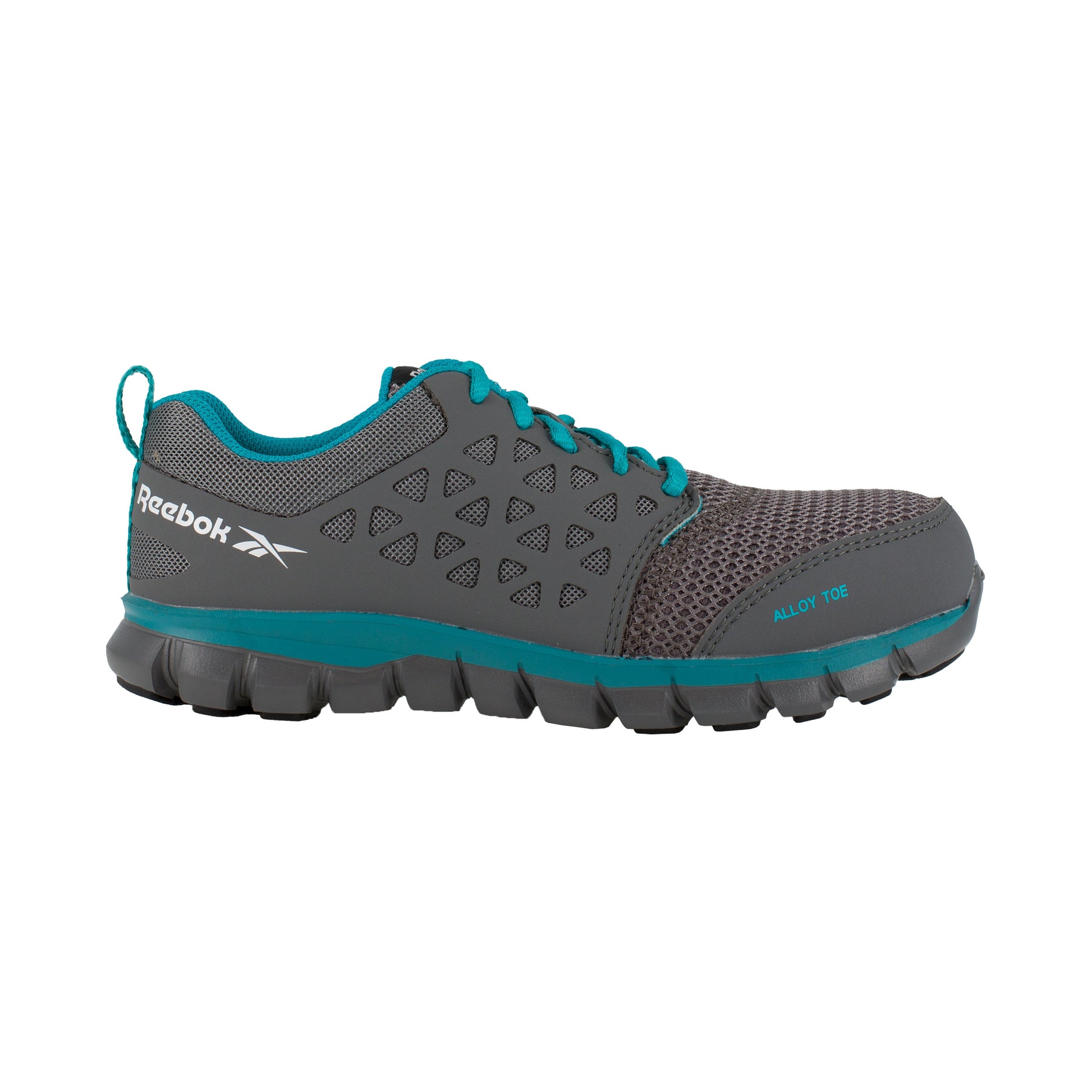 Reebok Women's Sublite Cushion Alloy Toe Athletic Work Shoe - Grey - RB045 - Overlook Boots