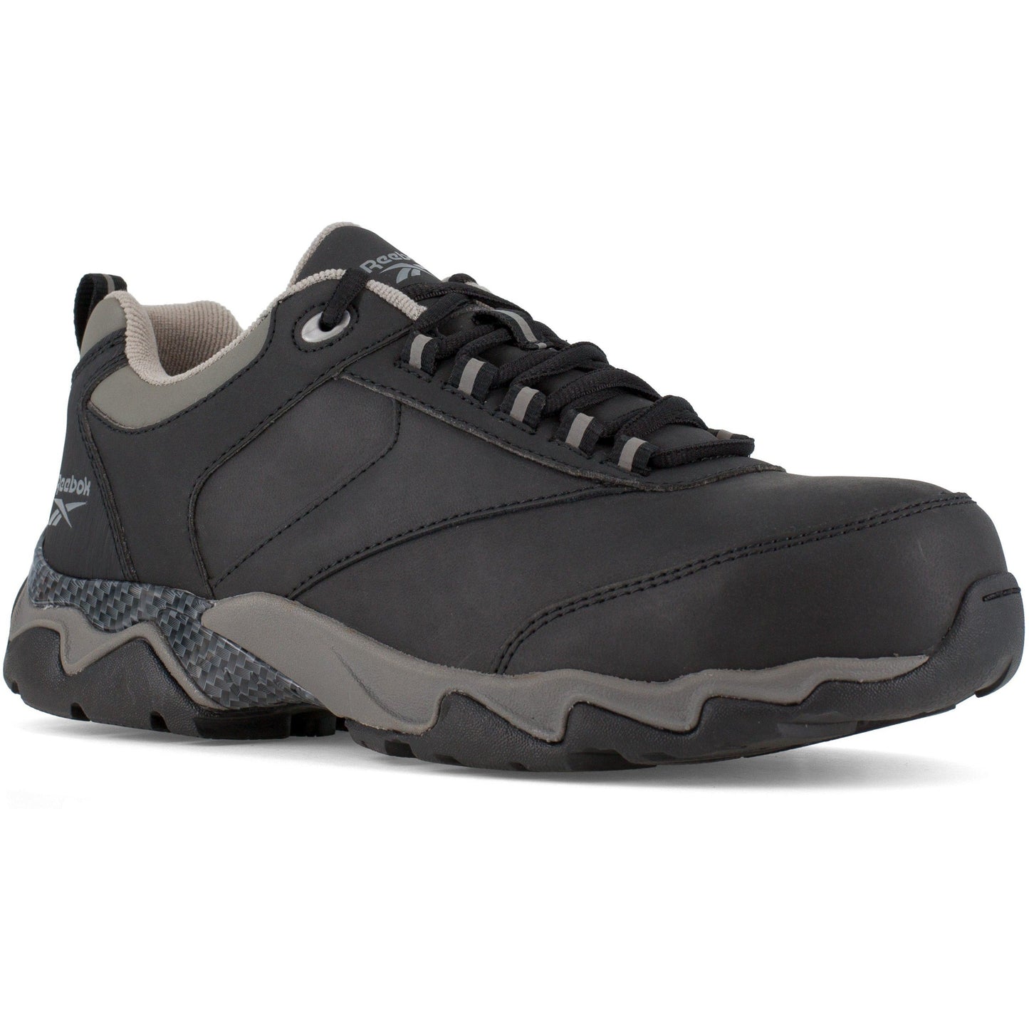 Reebok Men's Beamer Composite Toe Athletic Work Shoe- Black- RB1062 6 / Medium / Black - Overlook Boots