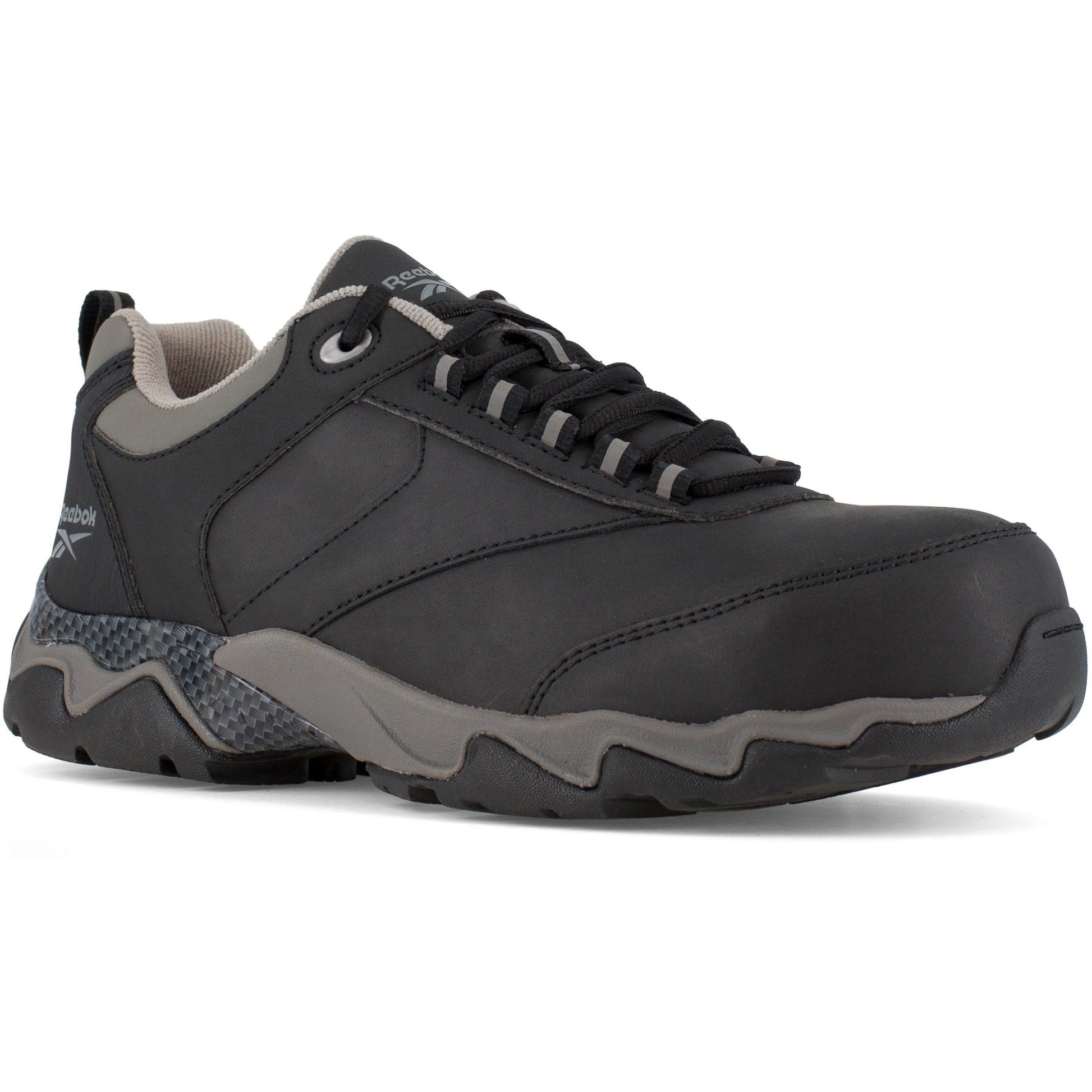 Reebok Men's Beamer Composite Toe Athletic Work Shoe- Black- RB1062 6 / Medium / Black - Overlook Boots