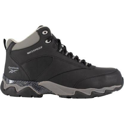 Reebok Men's Beamer Composite Toe Waterproof Athletic Work Boot- Black- RB1068 - Overlook Boots