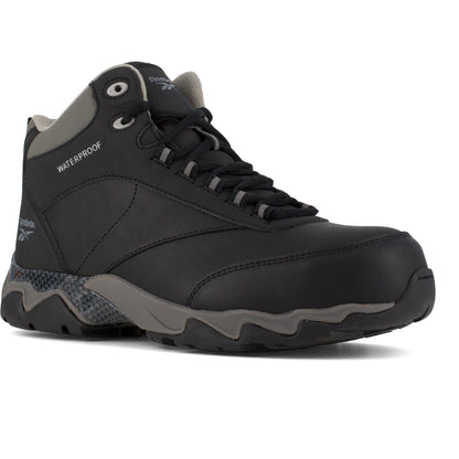 Reebok Men's Beamer Composite Toe Waterproof Athletic Work Boot- Black- RB1068 6 / Medium / Black - Overlook Boots
