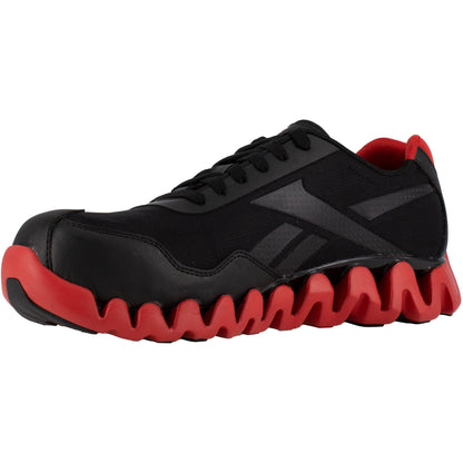 Reebok Men's Zig Pulse Composite Toe Athletic Work Shoe- Black- RB3016 - Overlook Boots