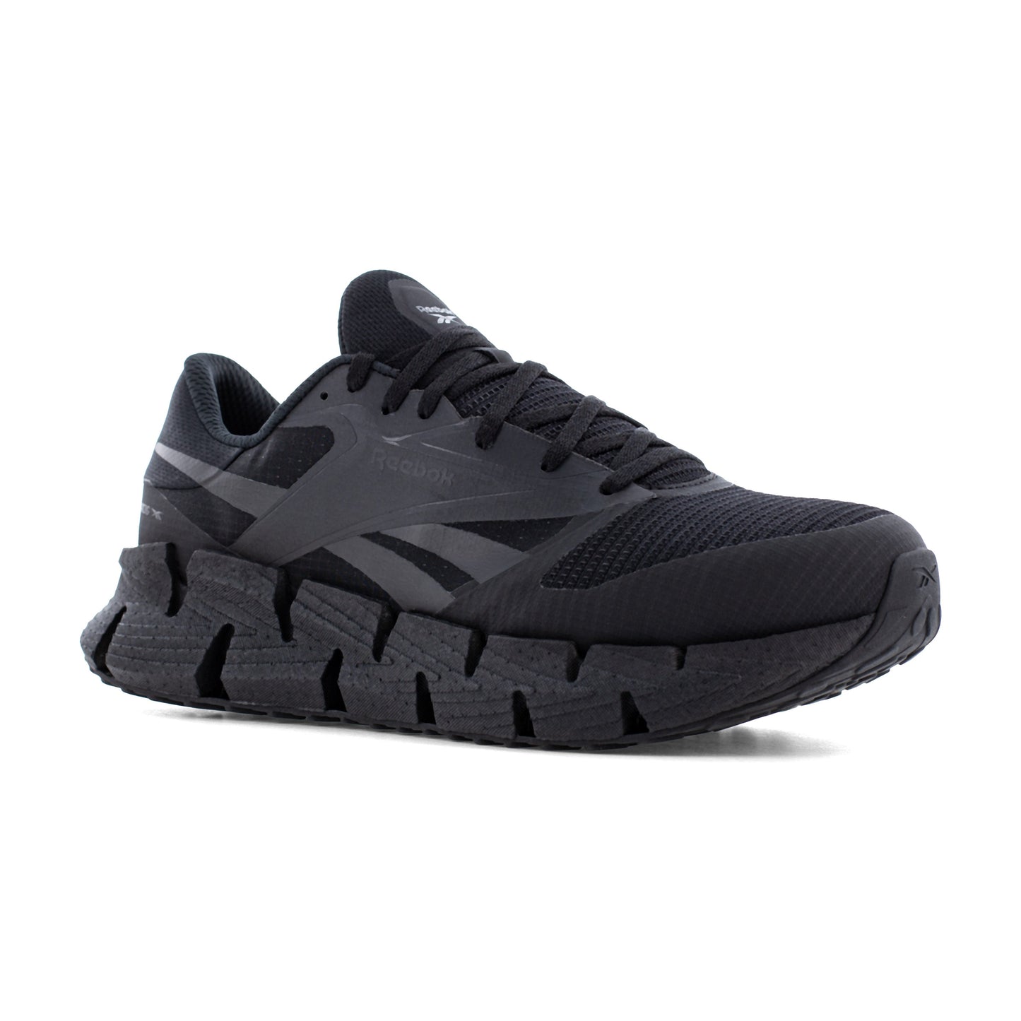 Reebok Women's FloatZig Composite Toe Athletic Work Shoe - Black - RB303 6 / Medium / Black - Overlook Boots