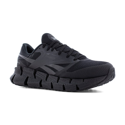 Reebok Women's FloatZig Composite Toe Athletic Work Shoe - Black - RB303 6 / Medium / Black - Overlook Boots