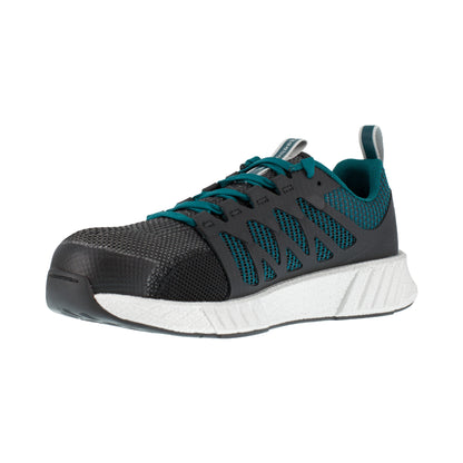 Reebok Women's Fusion Flexweave Composite Toe Athletic Work Shoe - Teal- RB314 - Overlook Boots