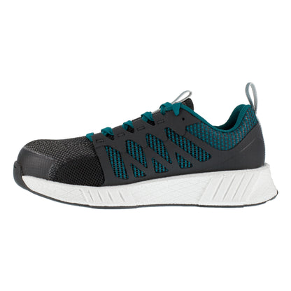 Reebok Women's Fusion Flexweave Composite Toe Athletic Work Shoe - Teal- RB314 - Overlook Boots