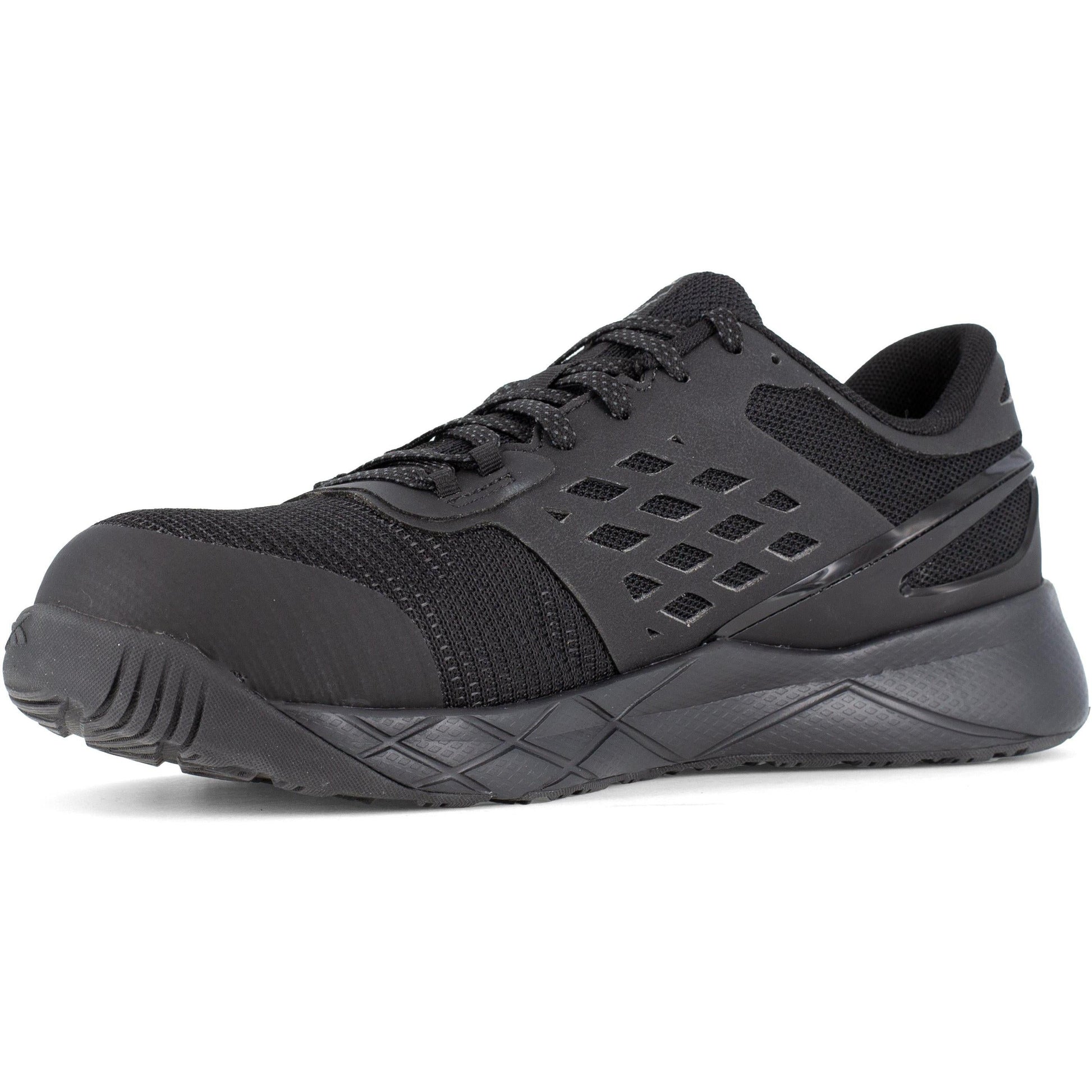 Reebok Men's Nanoflex TR Composite Toe Athletic Work Shoe- Black- RB3315 - Overlook Boots