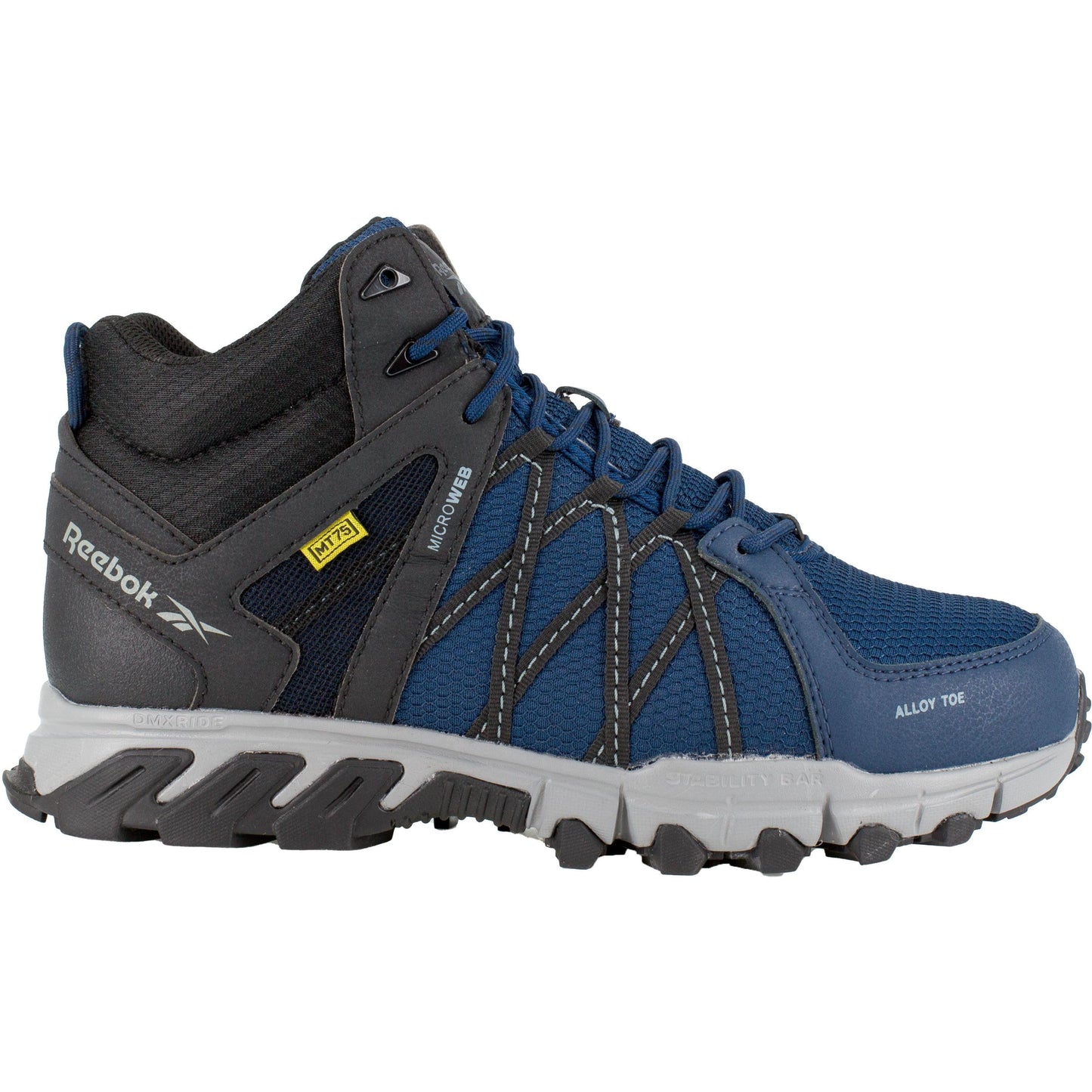 Reebok Men's Trailgrip CushGuard Athletic Metguard Work Boot- Navy- RB3400 - Overlook Boots