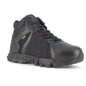 Reebok Men's Trailgrip Alloy Toe Waterproof CushGuard Hiker Work Boot- Black- RB3405 4 / Medium / Black - Overlook Boots