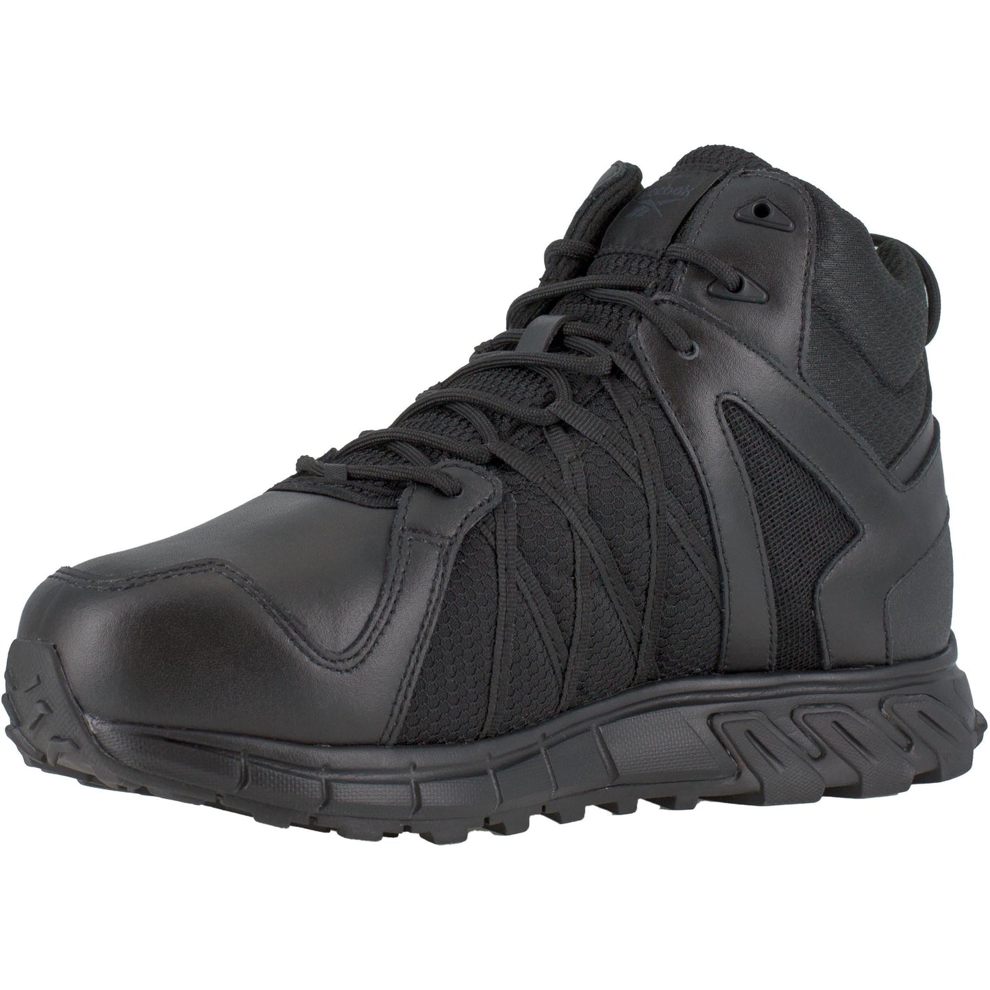 Reebok Men's Trailgrip Alloy Toe Waterproof CushGuard Hiker Work Boot- Black- RB3405 - Overlook Boots