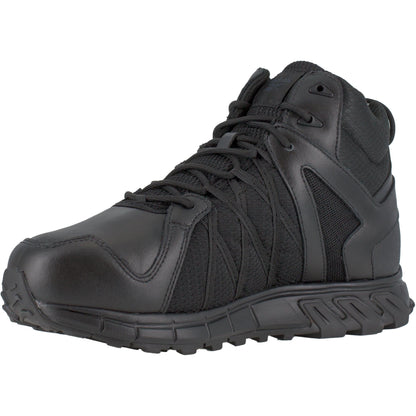 Reebok Men's Trailgrip Alloy Toe Waterproof CushGuard Hiker Work Boot- Black- RB3405 - Overlook Boots