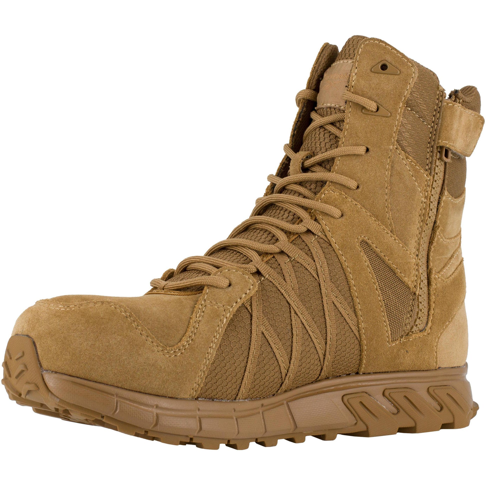 Reebok Men's Trailgrip Tactical 8" Composite Toe Tactical Work Boot- Coyote- RB3460 - Overlook Boots