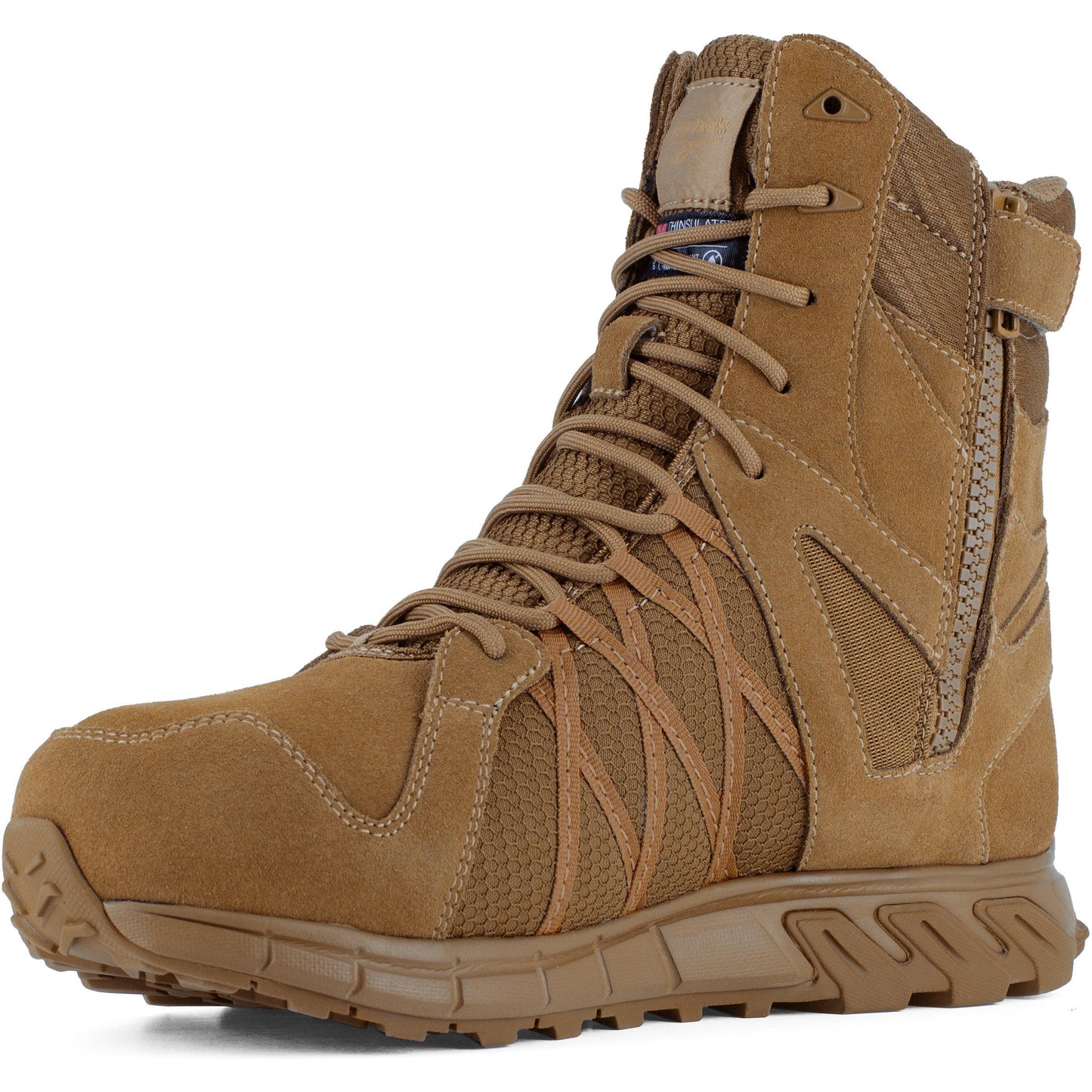 Reebok Men's Trailgrip Tactical 8" Composite Toe Waterproof Tactical Boot- Coyote- RB3461 - Overlook Boots