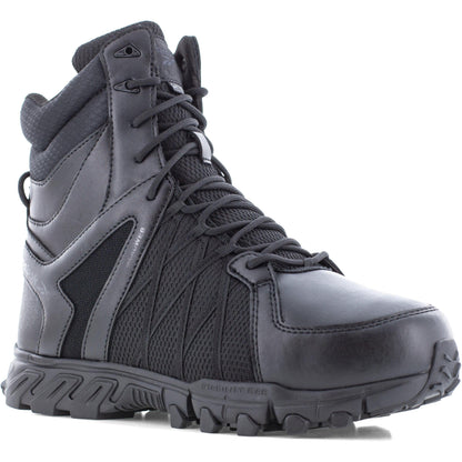 Reebok Men's Trailgrip Tactical 8" Composite Toe Side Zipper Tactical Boot- Black- RB3463 7 / Medium / Black - Overlook Boots