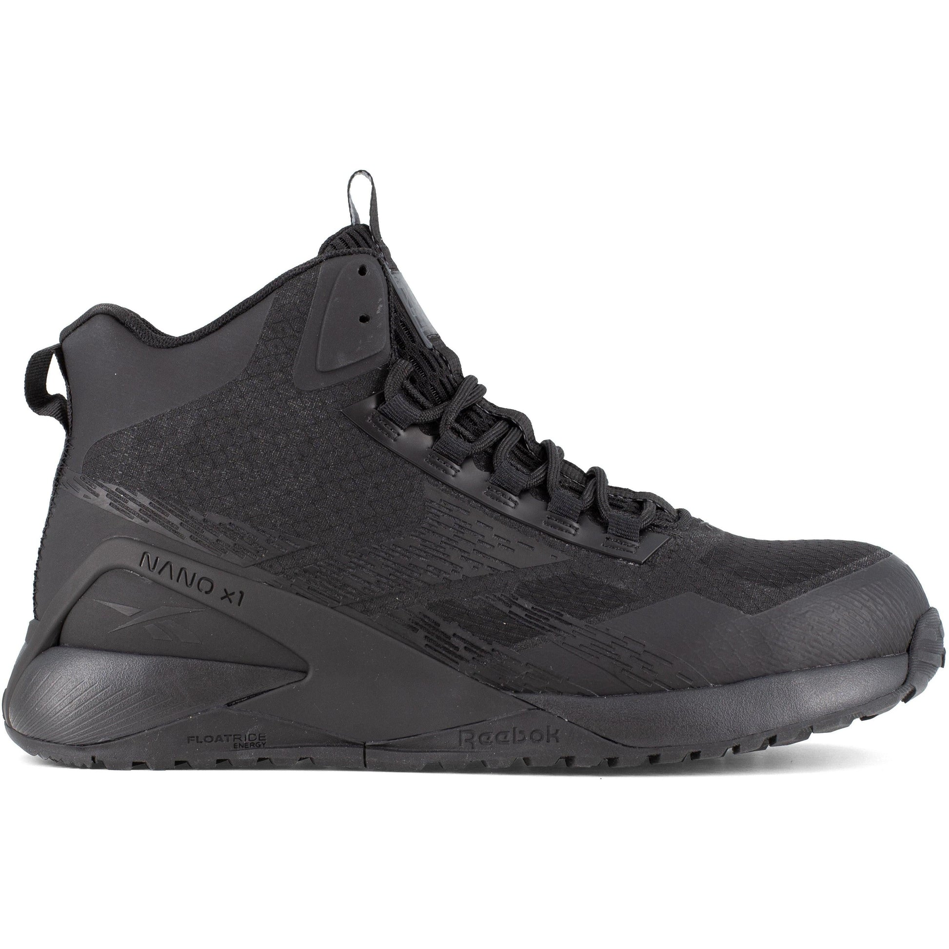 Reebok Men's Nano X1 Adventure Composite Toe Athletic Work Shoe- Black- RB3484 - Overlook Boots