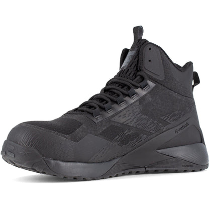 Reebok Men's Nano X1 Adventure Composite Toe Athletic Work Shoe- Black- RB3484 - Overlook Boots