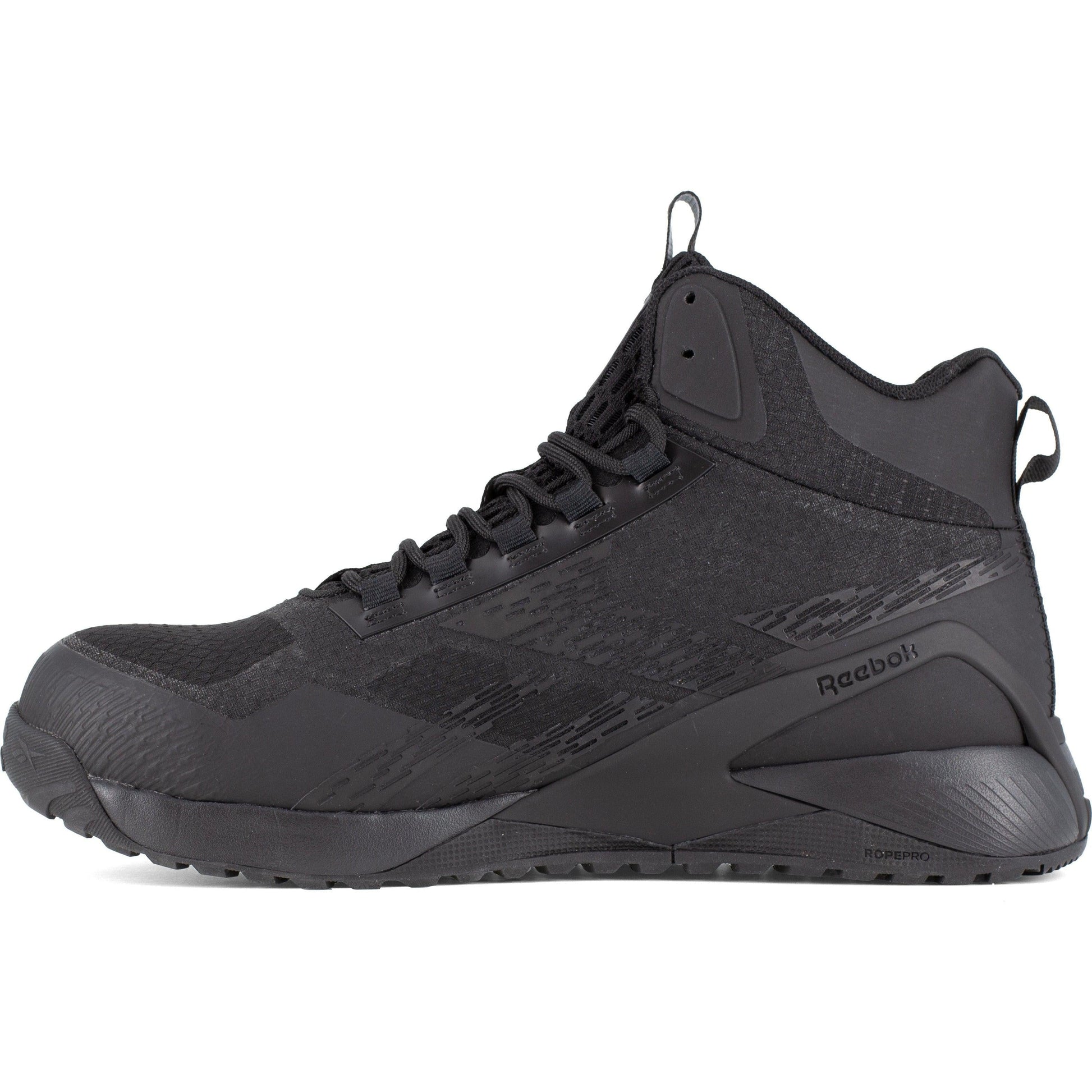 Reebok Men's Nano X1 Adventure Composite Toe Athletic Work Shoe- Black- RB3484 - Overlook Boots