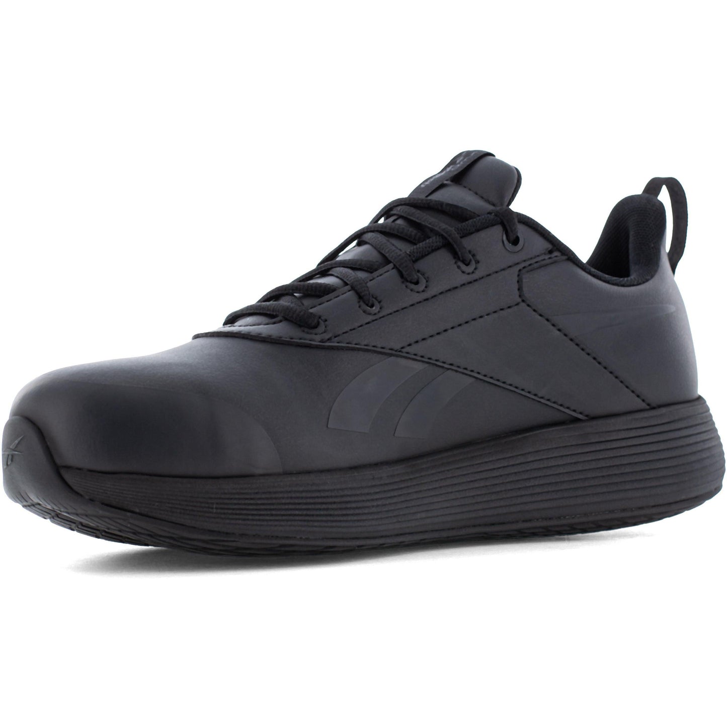 Reebok Men's DMXair Comfort+ Composite Toe Athletic Work Shoe- Black- RB3605 - Overlook Boots