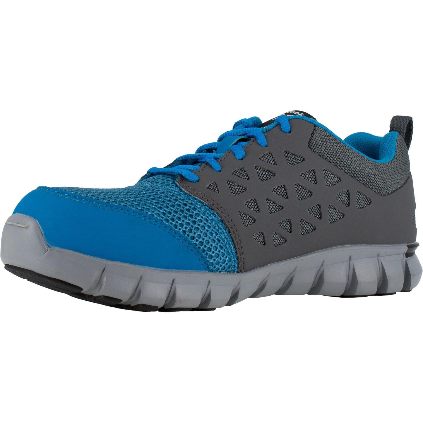 Reebok Men's Sublite Cushion Alloy Toe Athletic Work Shoe- Blue- RB4040 - Overlook Boots