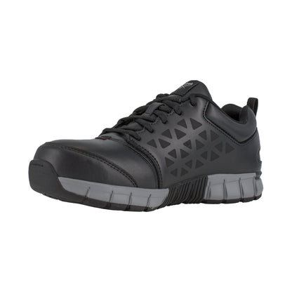 Reebok Women's Sublite Cushion Alloy Toe Athletic Oxford Work Shoe - Black - RB049 - Overlook Boots