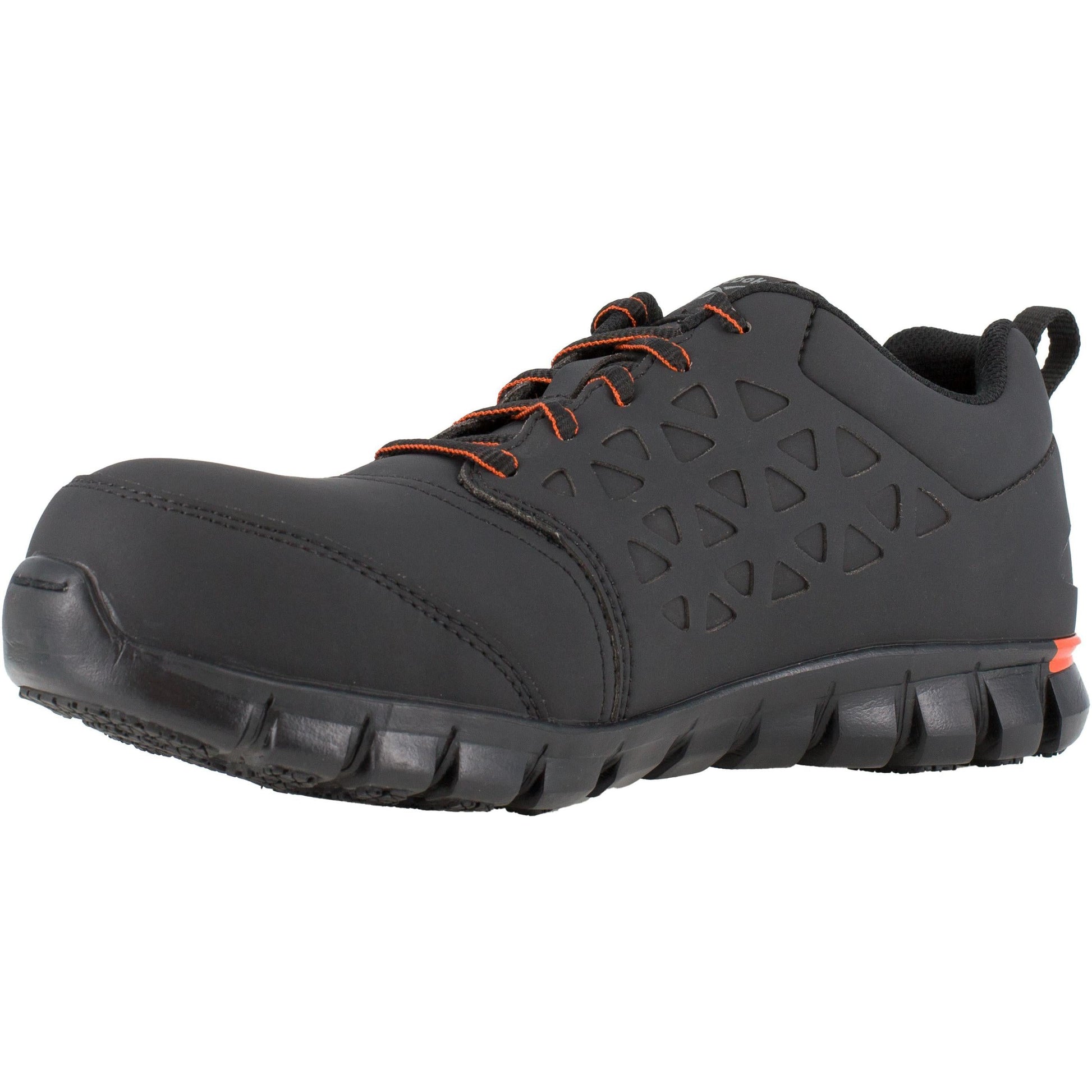 Reebok Men's Sublite Cushion Composite Toe Athletic Work Shoe- Black- RB4050 - Overlook Boots