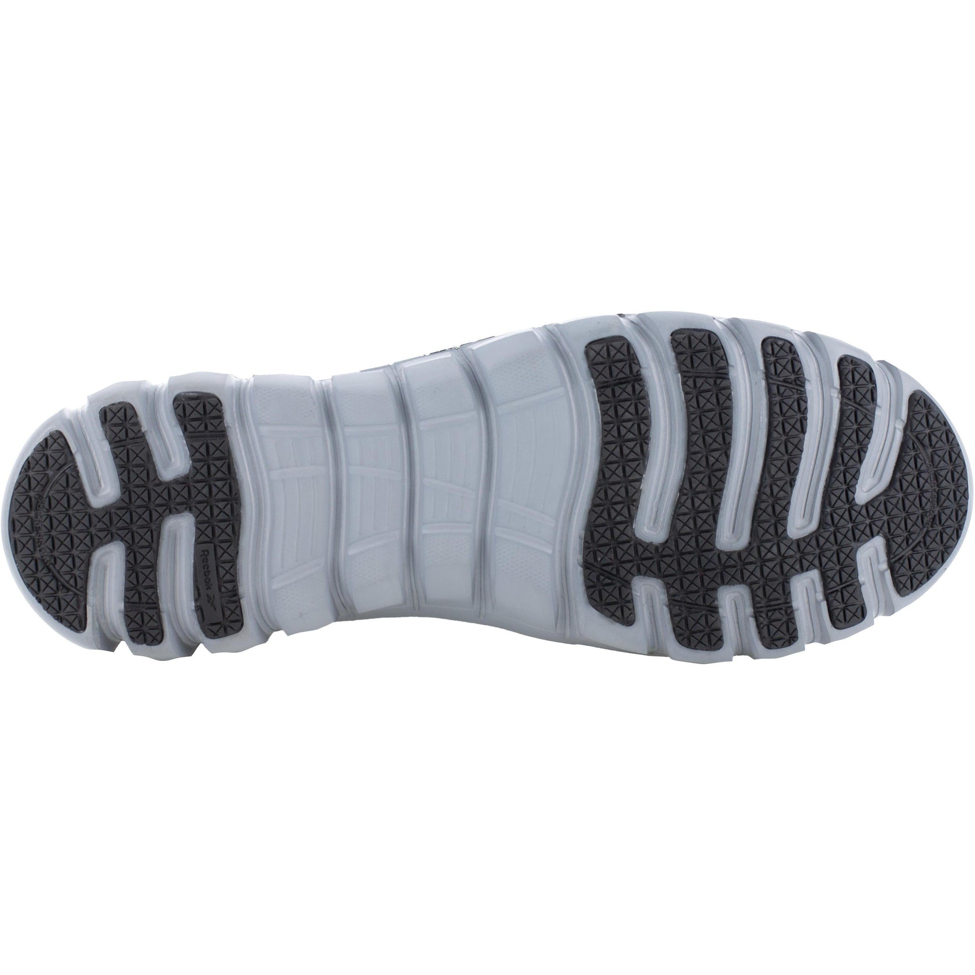 Reebok Men's Sublite Cushion Composite Toe Slip On Athletic Work Shoe- Black- RB4052 - Overlook Boots