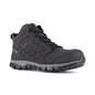 Reebok Women's Sublite Cushion Composite Toe Mid Cut Athletic Work Shoe - Black - RB406 6 / Medium / Black - Overlook Boots