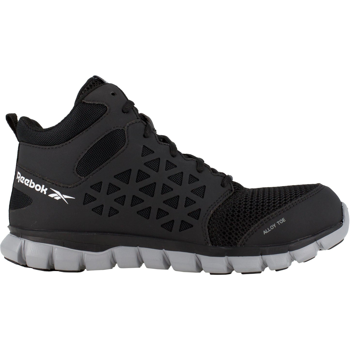 Reebok Men's Sublite Cushion Alloy Toe Athletic Work Shoe- Black- RB4141 - Overlook Boots