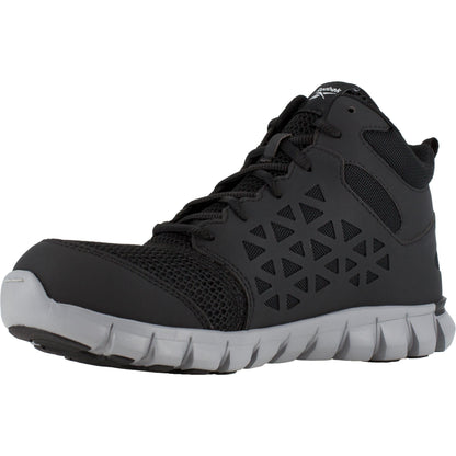 Reebok Men's Sublite Cushion Alloy Toe Athletic Work Shoe- Black- RB4141 - Overlook Boots