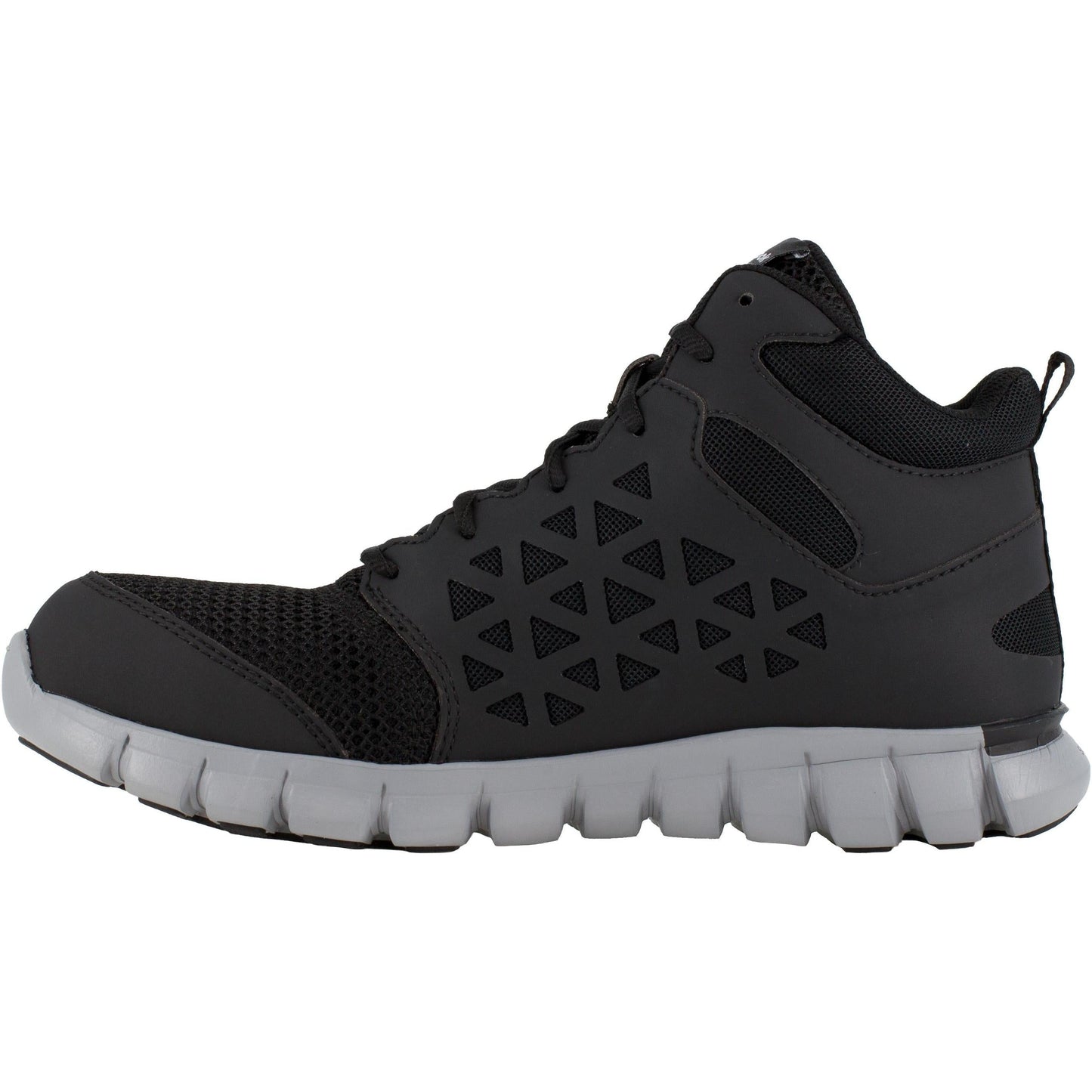 Reebok Men's Sublite Cushion Alloy Toe Athletic Work Shoe- Black- RB4141 - Overlook Boots