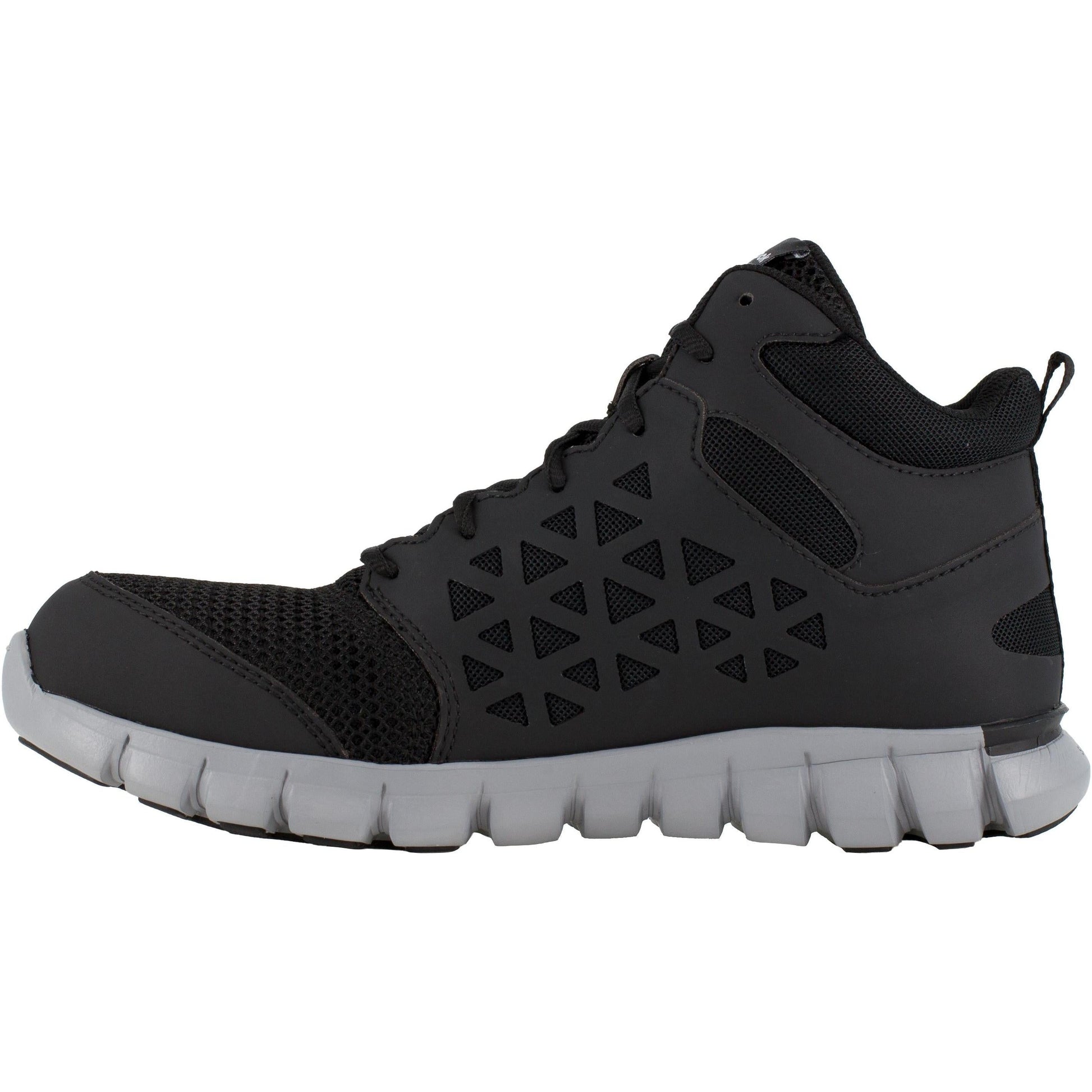 Reebok Men's Sublite Cushion Alloy Toe Athletic Work Shoe- Black- RB4141 - Overlook Boots