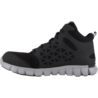 Reebok Men's Sublite Cushion Alloy Toe Athletic Work Shoe- Black- RB4141 - Overlook Boots