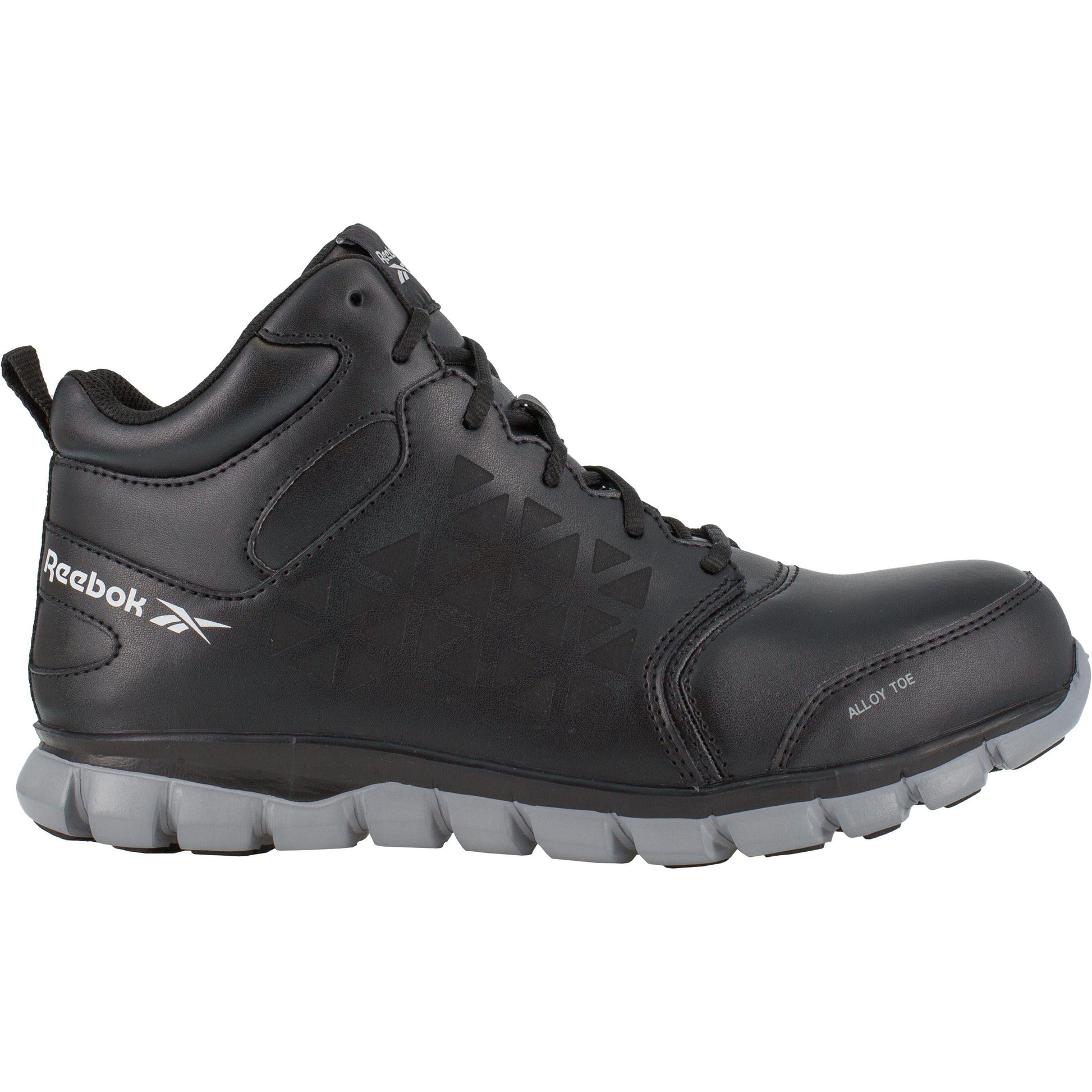 Reebok Men's Sublite Cushion Alloy Toe Athletic Work Shoe- Black- RB4142 - Overlook Boots