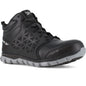 Reebok Men's Sublite Cushion Alloy Toe Athletic Work Shoe- Black- RB4142 4 / Medium / Black - Overlook Boots
