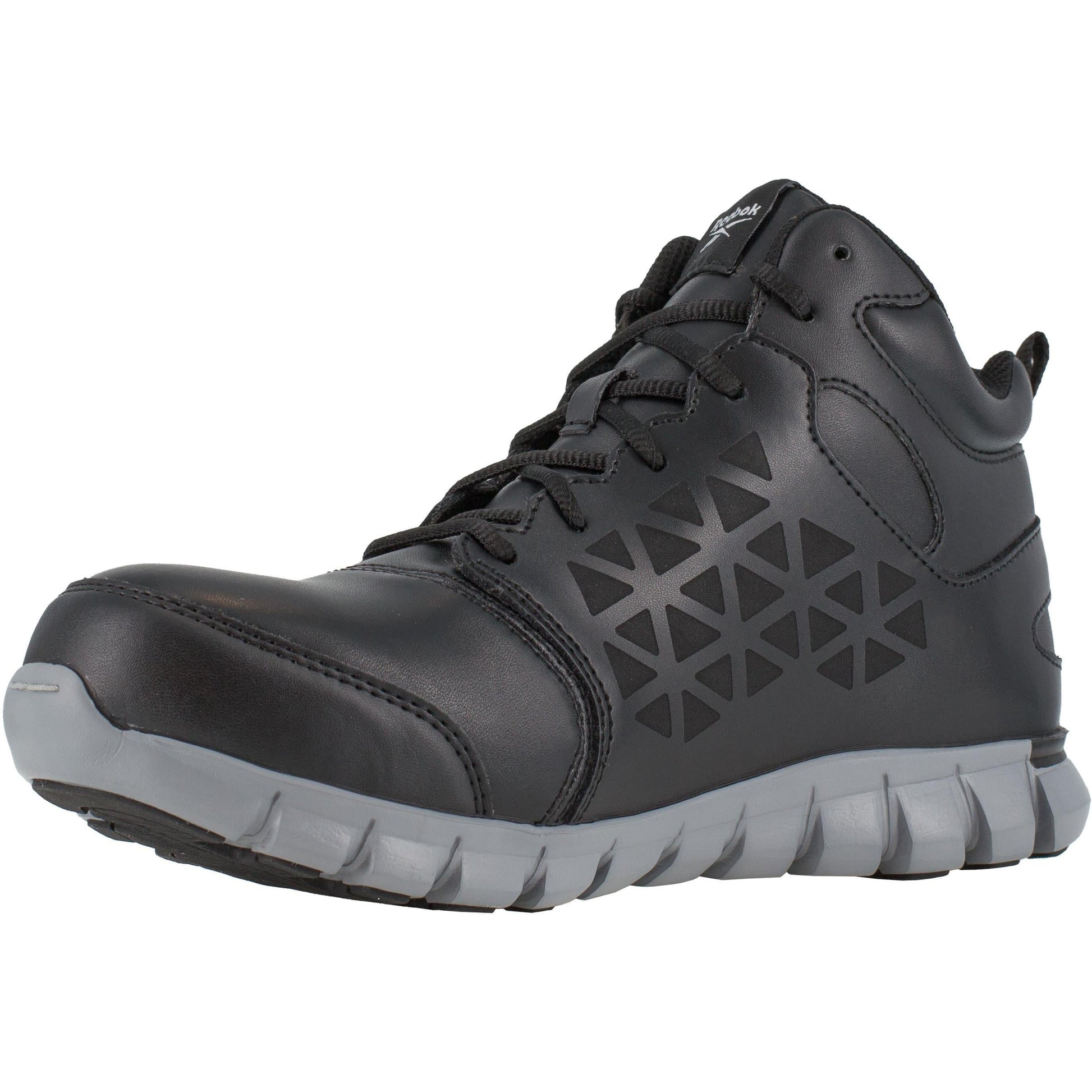 Reebok Men's Sublite Cushion Alloy Toe Athletic Work Shoe- Black- RB4142 - Overlook Boots
