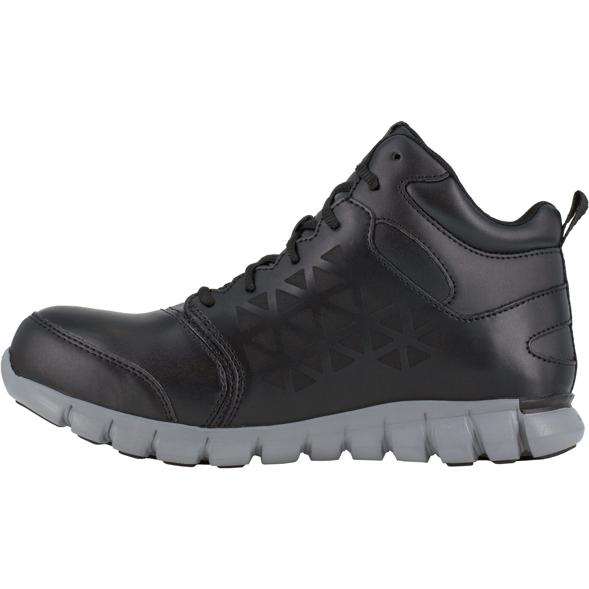 Reebok Men's Sublite Cushion Alloy Toe Athletic Work Shoe- Black- RB4142 - Overlook Boots