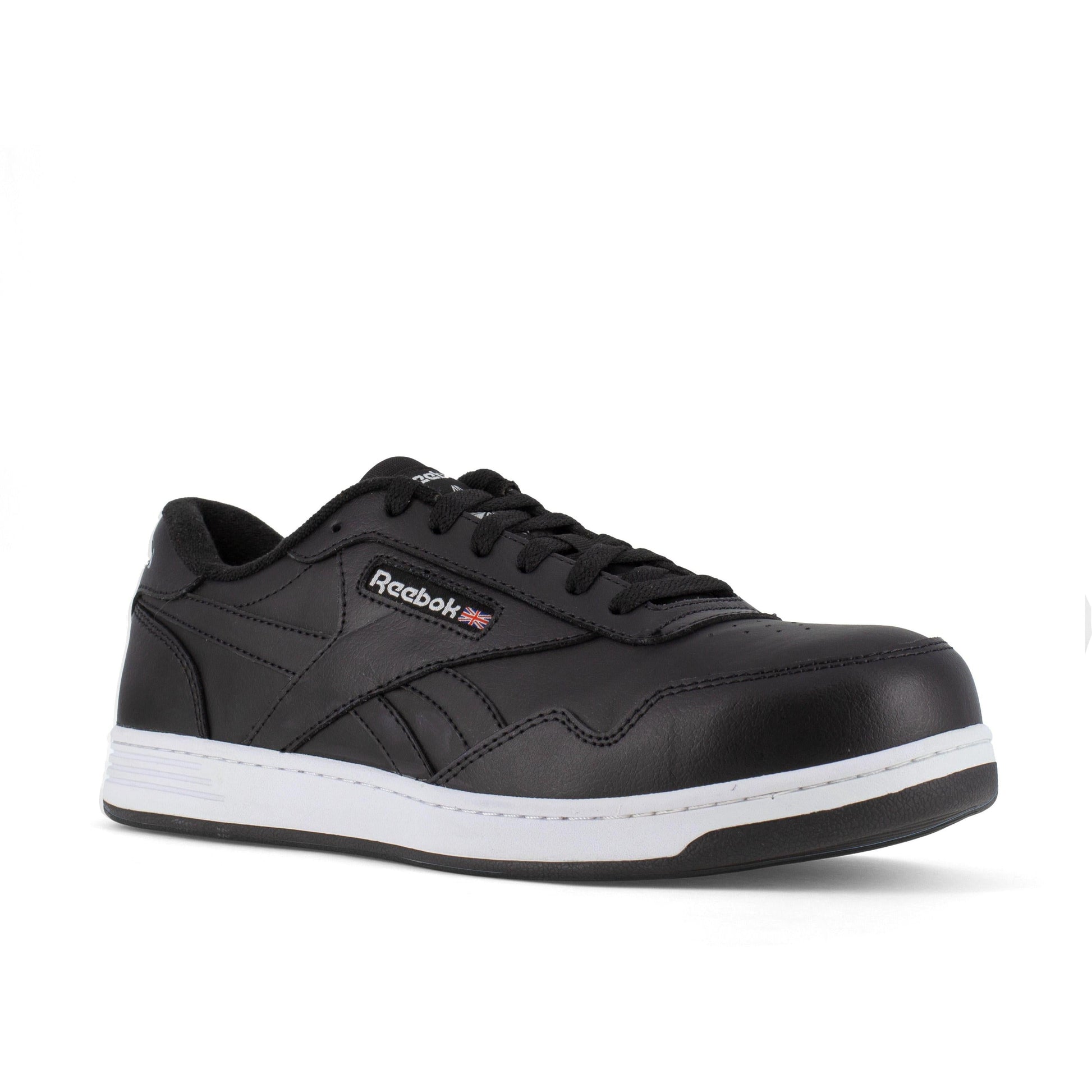 Reebok Men's Club MEMT Composite Toe Classic Sneaker Work Shoe - Black - RB4157 7 / Medium / Black - Overlook Boots