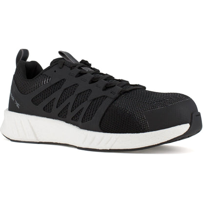 Reebok Men's Fusion Flexweave Composite Toe Athletic Work Shoe - Black - RB4311 8 / Medium / Black - Overlook Boots