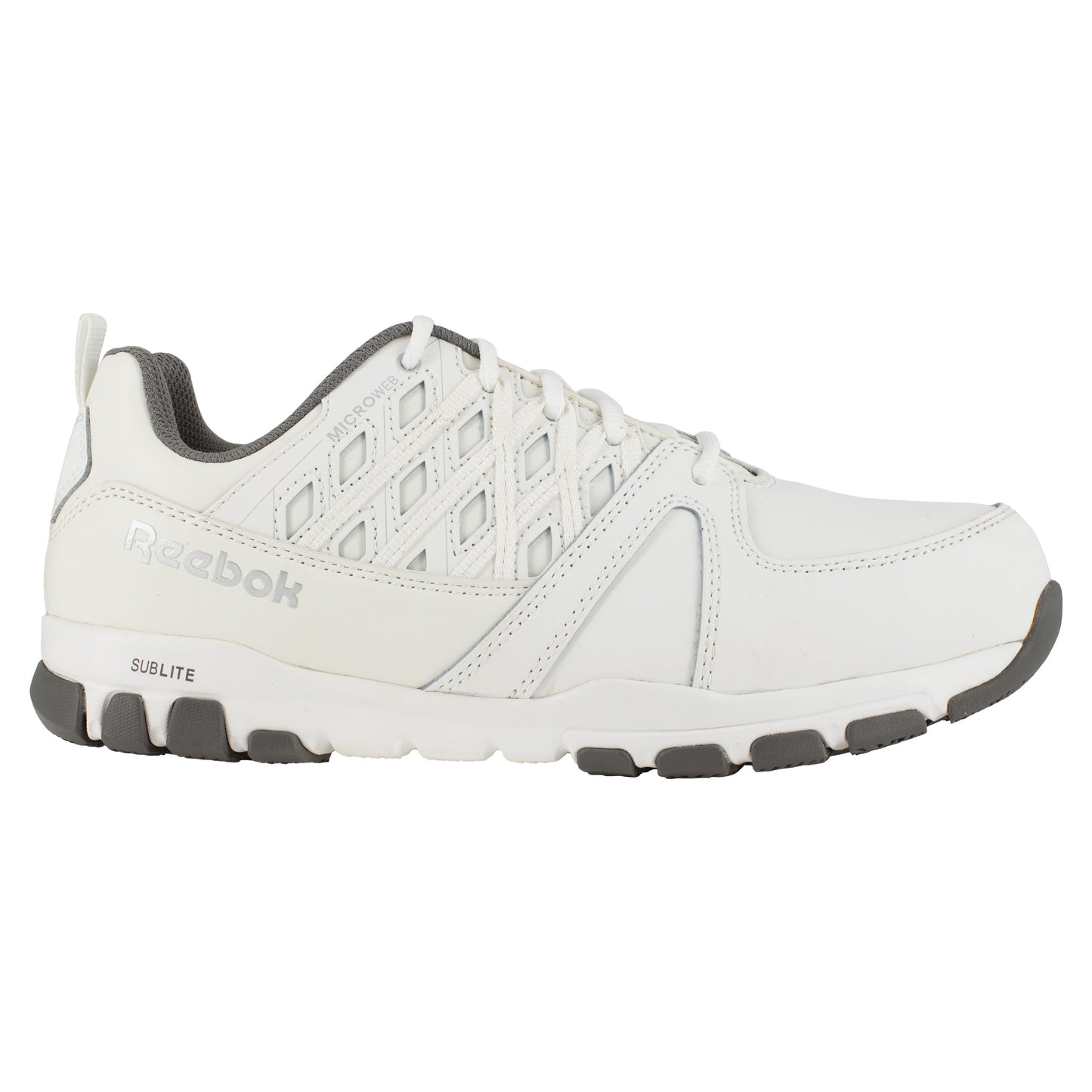 Reebok Women's Sublite Steel Toe Oxford Athletic Work Shoe - White - RB434 - Overlook Boots