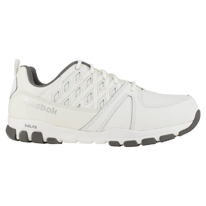 Reebok Women's Sublite Steel Toe Oxford Athletic Work Shoe - White - RB434 - Overlook Boots